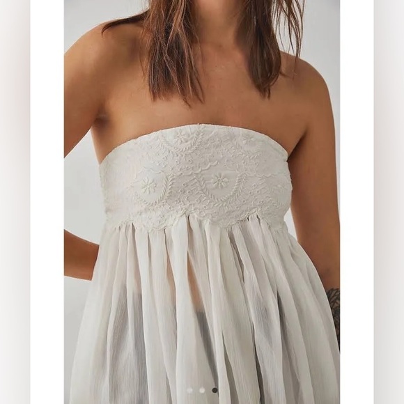 🆕Free People Intimately Keep Your Cool Tube Top in Creme. NWT size small. - Picture 5 of 13